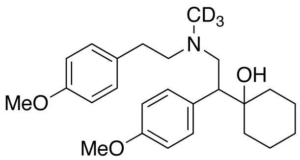 rac N-Desmethyl-N-(4-methoxyphenethyl) Venlafaxine-d<sub>3</sub>