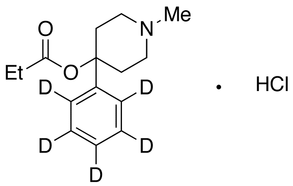 3-Desmethyl Prodine-d<sub>5</sub> HCl
