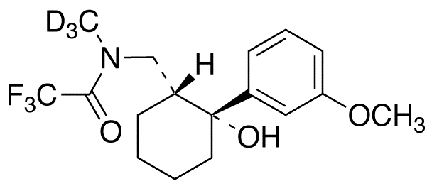 (+/-)-N-Desmethyl trifluoroacetotramadol-d<sub>3</sub>
