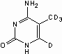 5-Methyl-d<sub>3</sub>-cytosine-6-d<sub>1</sub>