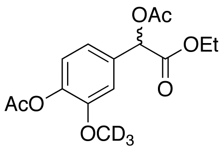 α,4-Di-O-acetyl Vanillylmandelic Acid-d<sub>3</sub> Ethyl Ester