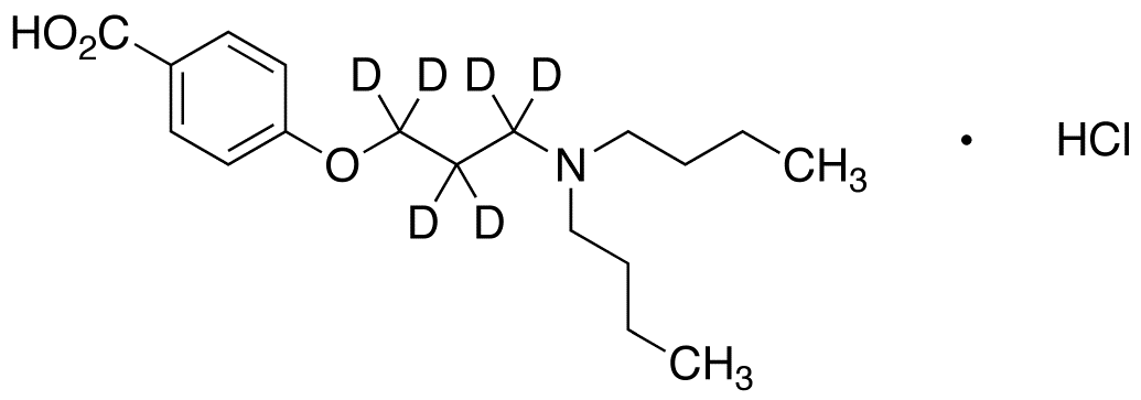 4-[3-(Dibutylamino)propoxy]benzoic Acid-d<sub>6</sub> HCl