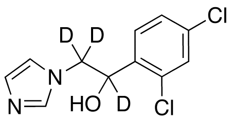 rac-1-(2,4-Dichlorophenyl)-2-(1-imidazolyl)ethanol-d<sub>3</sub>