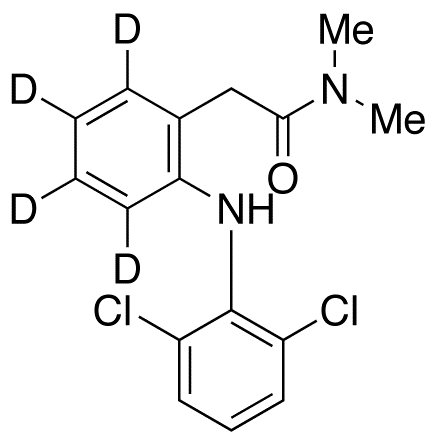 2-[(2,6-Dichlorophenyl)amino]-N,N-dimethylbenzeneacetamide-d<sub>4</sub>