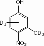 3-Methyl-d<sub>3</sub>-4-nitrophenol-2,5,6-d<sub>3</sub>