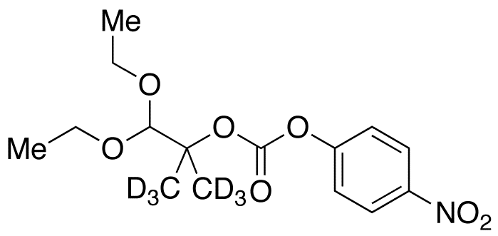 2-(1,1-Diethoxy-2-methyl)propyl 4’-Nitrophenyl Carbonate-d<sub>6</sub>