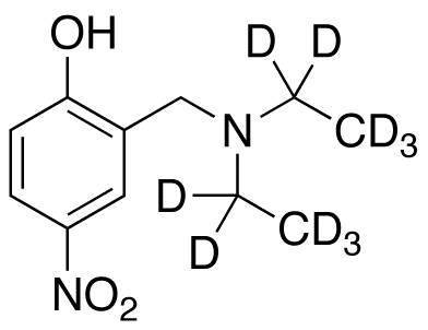2-[(Diethylamino)methyl]-4-nitrophenol-d<sub>10</sub>