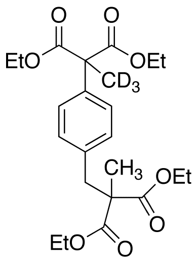 Diethyl 2-[4-(2,2-Dicarboethoxypropyl)phenyl]-2-methyl Malonate-d<sub>3</sub>