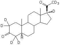 5α-Pregnan-3,20-dione-2,2,4,4,17α,21,21,21-d<sub>8</sub>