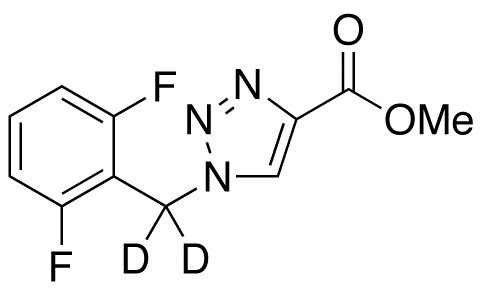 1-(2,6-Difluorobenzyl)-1H-1,2,3-triazole-4-carboxylic Acid Methyl Ester-d<sub>2</sub>