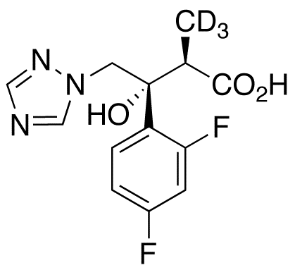 (αR,βR)-β-(2,4-Difluorophenyl)-β-hydroxy-α-methyl-1H-1,2,4-triazole-1-butanoic Acid-d<sub>3</sub>