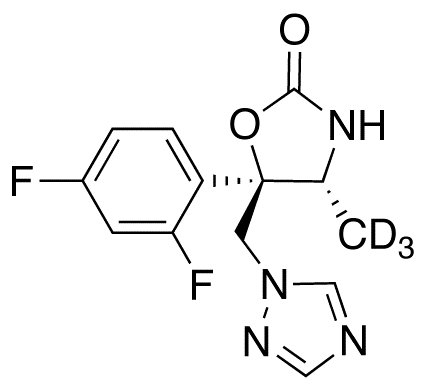 (4R,5R)-5-(2,4-Difluorophenyl)-4-methyl-5-(1H-1,2,4-triazol-1-ylmethyl)-2-oxazolidinone-d<sub>3</sub>
