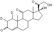 Cortisone-1,2-d<sub>2</sub>