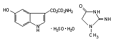 Serotonin-α,α,β,β-d<sub>4</sub> creatinine sulfate complex