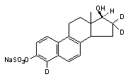 Sodium 17β-Dihydroequilenin-4,16,16-d<sub>3</sub> 3-Sulfate