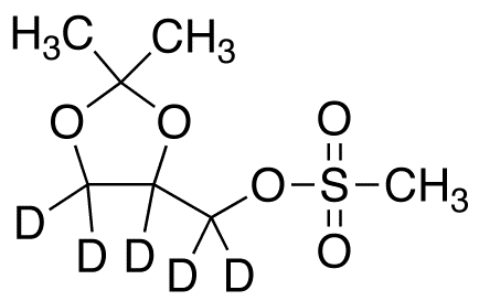 2,2-Dimethyl-1,3-dioxolane-4-methanol 4-Methanesulfonate-d<sub>5</sub>