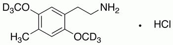 2,5-(Dimethoxy-d<sub>6</sub>)-4-methylphenethylamine HCl