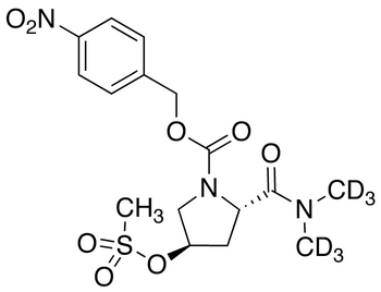 (2S,4R)-2-[(Dimethylamino)carbonyl]-4-[(methylsulfonyl)oxy]-1-pyrrolidinecarboxylic Acid-d<sub>6</sub> 4-Nitrobenzyl Ester-d<sub>6</sub>