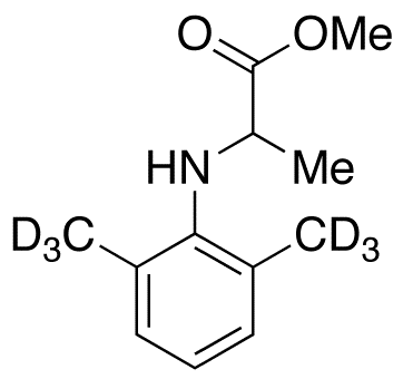 N-(2,6-Dimethylphenyl)alanine-d<sub>6</sub> Methyl Ester