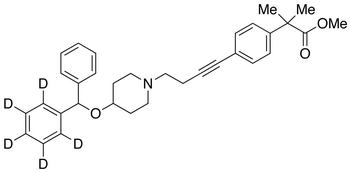 4-[4-[4-(Diphenylmethoxy-d<sub>5</sub>)-1-piperidinyl]-1-butyne]-α,α-dimethyl-benzeneacetic Acid Methyl Ester