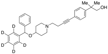 4-[4-(Diphenylmethoxy-d<sub>5</sub>)-1-piperidinyl]-1-[4-[(2-hydroxy-1,1-dimethyl)ethyl]phenyl]butyne