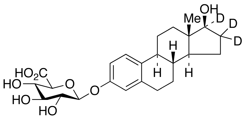 Estradiol-16,16,17-d<sub>3</sub> 3-Glucuronide