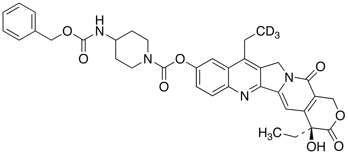 7-Ethyl-10-(4-[[benzylcarbamoyl]amino]-1-piperidino)carbonyloxycamptothecin-d<sub>3</sub>