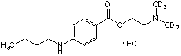 Tetracaine-d<sub>6</sub> (N,N-dimethyl-d<sub>6</sub>) HCl