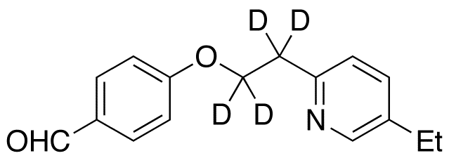 4-[2-(5-Ethyl-2-pyridinyl)-d<sub>4</sub>-ethoxy]benzaldehyde