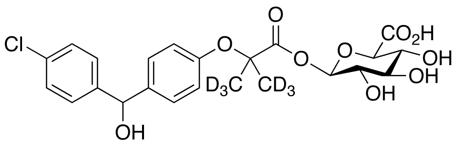 Fenirofibrate-d<sub>6</sub> Acyl-β-D-glucuronide (Mixture of Diastereomers)