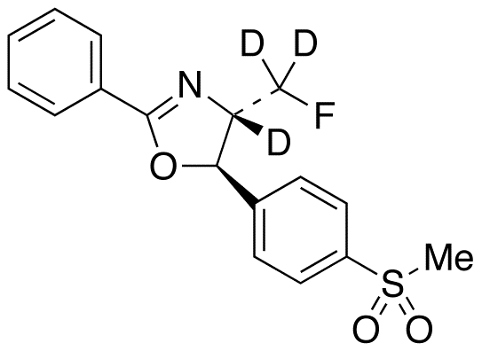 (4S,5R)-4-(Fluoromethyl)-4,5-dihydro-5-[4-(methylsulfonyl)phenyl]-2-phenyloxazole-d<sub>3</sub>