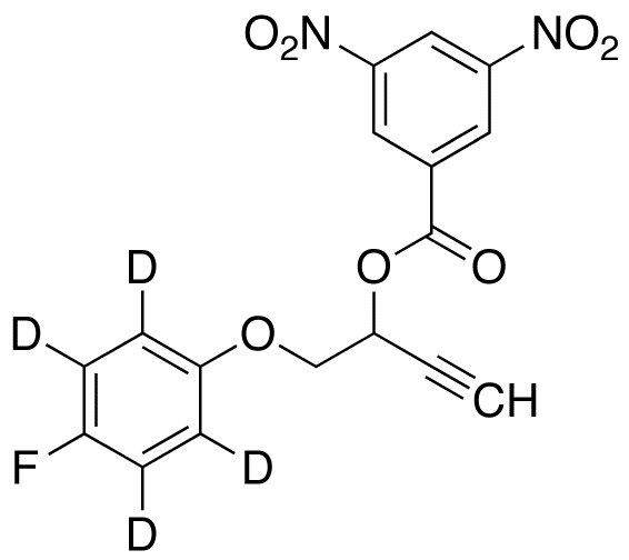 1-(4-Fluorophenoxy-d<sub>4</sub>)-2-(3,5-dinitrobenzoate)3-butyn-2-ol