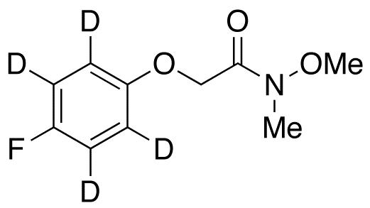 2-(4-Fluorophenoxy-d<sub>4</sub>)-N-methoxy-N-methyl-acetamide
