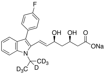 (3R,5S)-Fluvastatin-d<sub>7</sub> Sodium Salt
