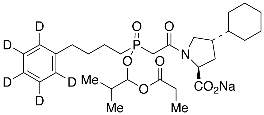 Fosinopril-d<sub>5</sub> Sodium Salt