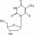 Thymidine-α,α,α,6-d<sub>4</sub>