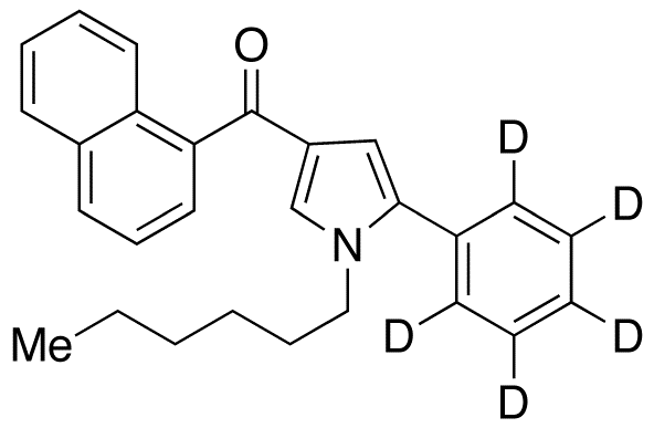 1-Hexyl-2-(phenyl-d<sub>5</sub>)-4-(1-naphthoyl)pyrroleJWH-147-d<sub>5</sub>