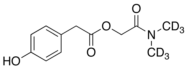 4-Hydroxy Benzeneacetic Acid 2-(Dimethylamino-d<sub>6</sub>)-2-oxoethyl Ester