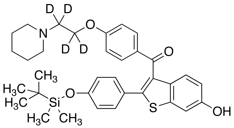 6-Hydroxy-4’-tert-butyldimethylsylyl Raloxifene-d<sub>4</sub>