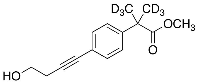 4-(4-Hydroxy-1-butynl)-α,α-di-(methyl-d<sub>3</sub>)-benzeneacetic Acid Methyl Ester