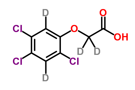 2,4,5-Trichlorophenoxy-3,6-d<sub>2</sub>-acetic-d<sub>2</sub> Acid
