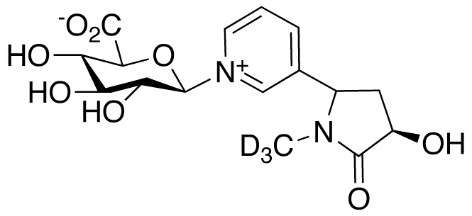 trans-3’-Hydroxy cotinine-d<sub>3</sub> N-β-D-glucuronide