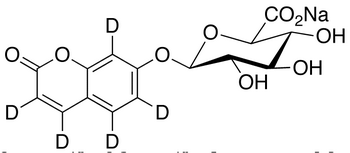 7-Hydroxycoumarin-d<sub>5</sub> β-D-glucuronide sodium salt