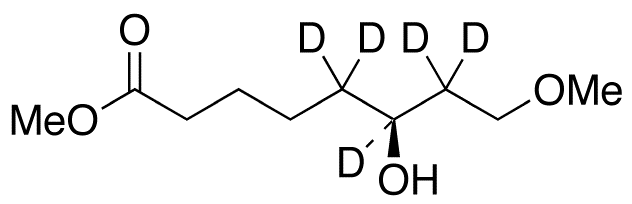 (6S)-6-Hydroxy-8-methoxy-octanoic Acid Methyl Ester-d<sub>5</sub>
