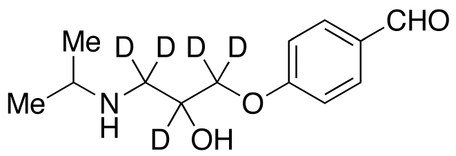 4-[2-Hydroxy-3-[(1-methylethyl)amino]propoxy]benzaldehyde-d<sub>5</sub>