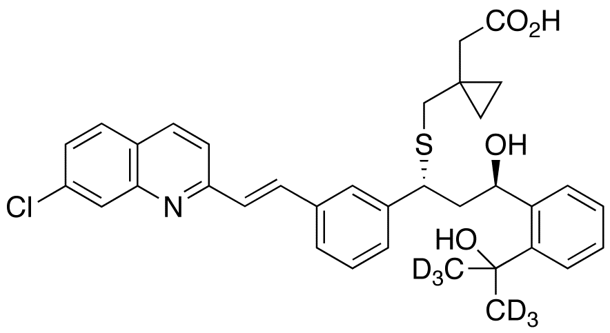 21(R)-Hydroxy Montelukast-d<sub>6</sub>