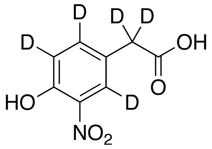 4-Hydroxy-3-nitrophenylacetic Acid-d<sub>5</sub>