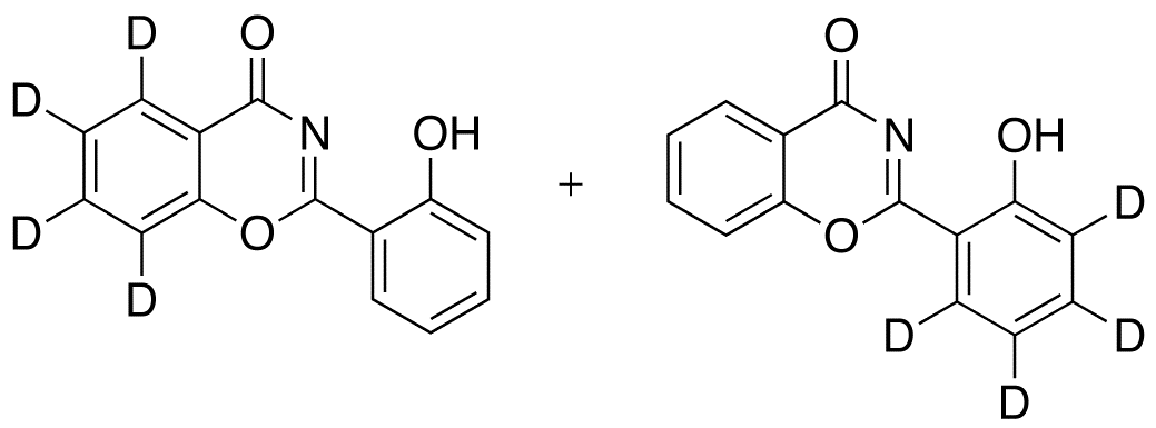 2-(2-Hydroxyphenyl)-4H-1,3-benzoxazin-4-one-d<sub>4</sub> (Mixture of 2-Hydroxyphenyl-d<sub>4</sub>