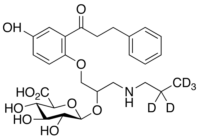 5-Hydroxy Propafenone-d<sub>5</sub> β-D-Glucuronide