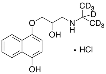 (+/-)-4-Hydroxy Propranolol-d<sub>7</sub> HCl